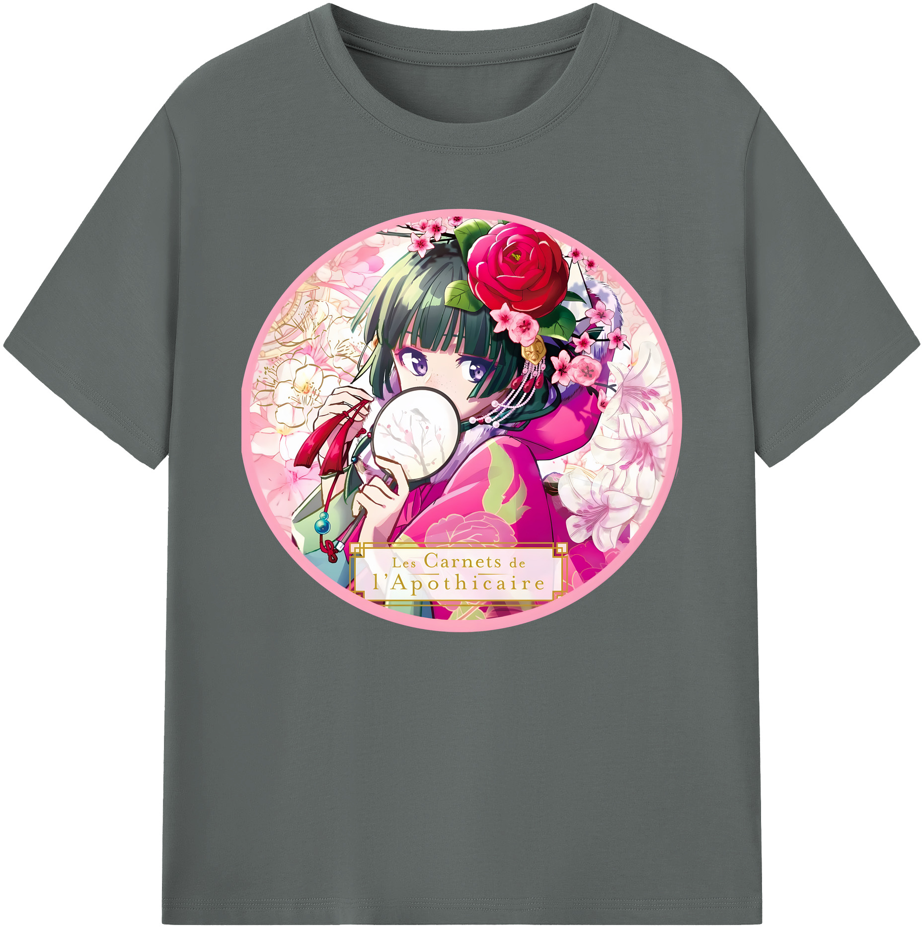 （画像用） 薬屋のひとりごと The Apothecary Diaries 綿100％ メンズ半袖Tシャツ｜肌触りやわらか＆通気性